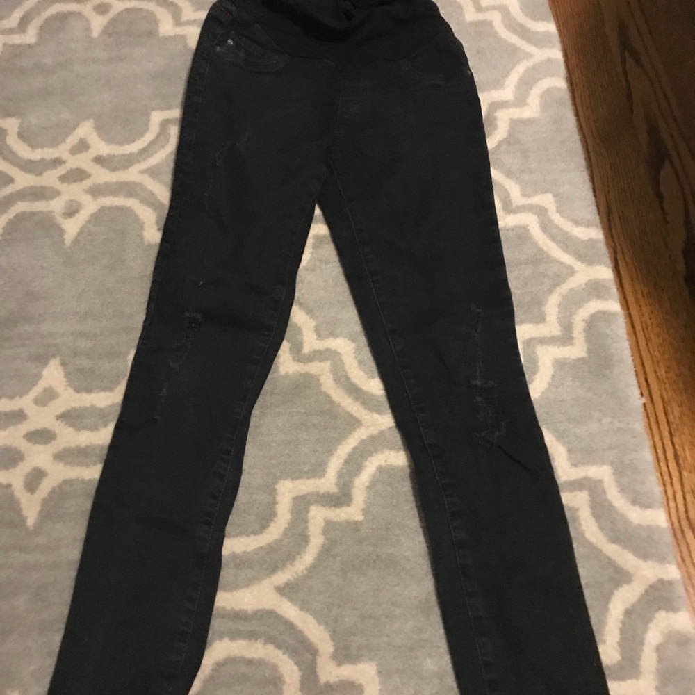 AG maternity black jeans